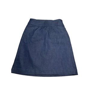 Talbots, denim A-line skirt, size 6